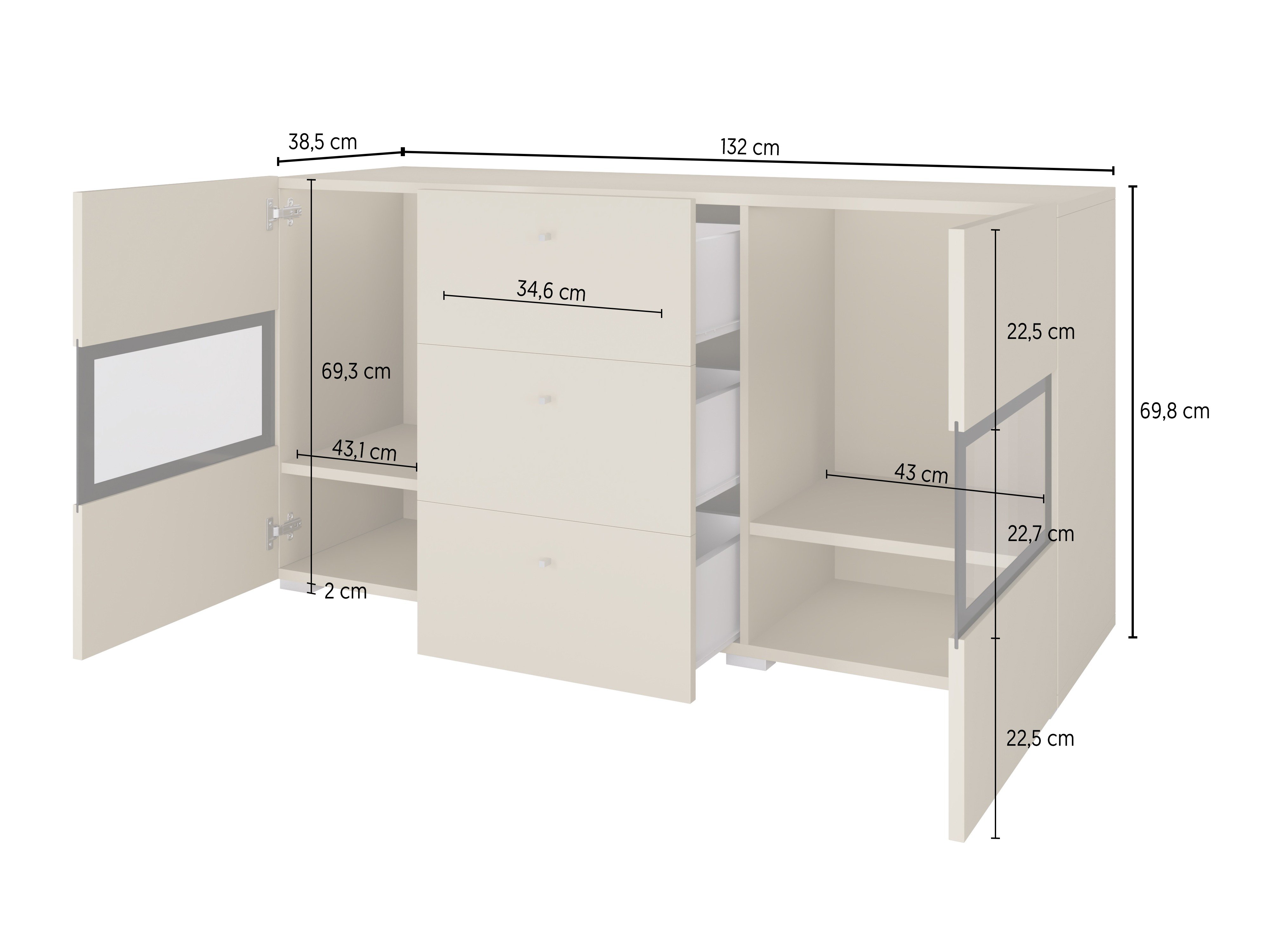 Commode Serodeu 101 (Chêne wotan)