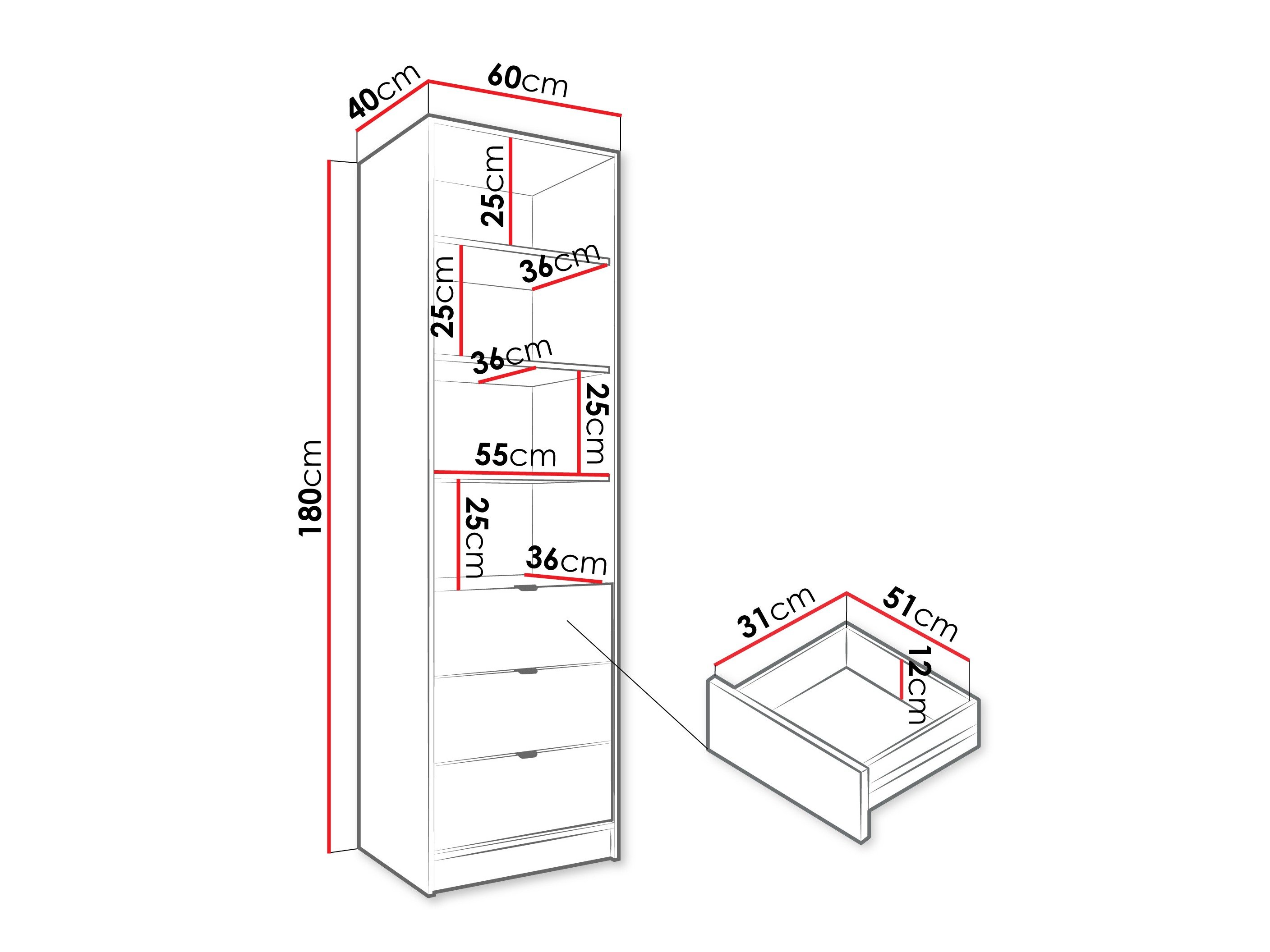 Étagère Comfivo Larmire 116 (Beige)