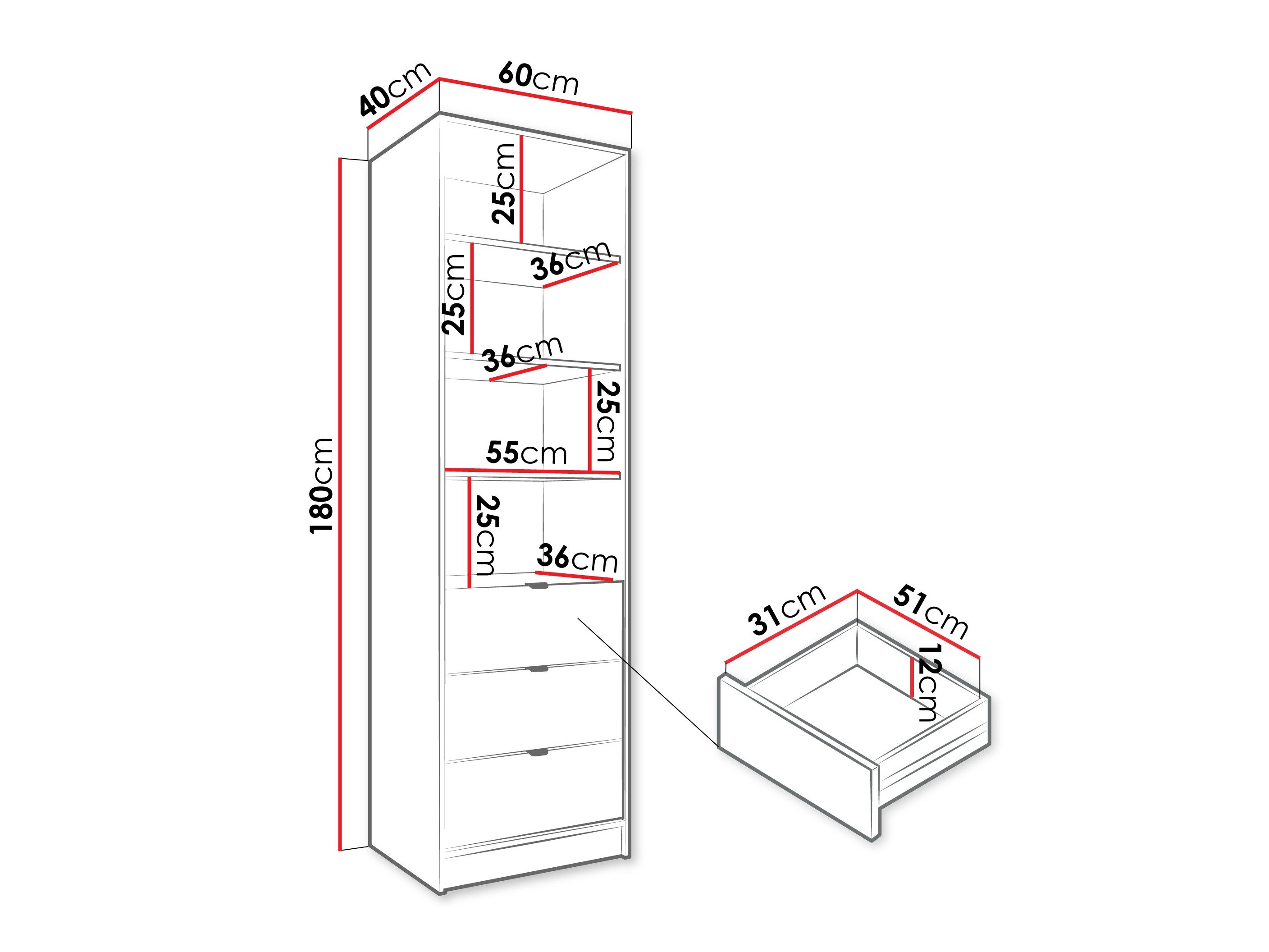 Étagère Comfivo Papilio (Blanc)