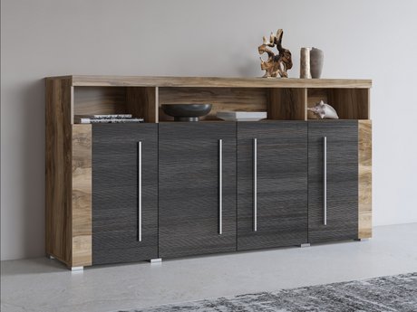 Buffet Sorciro 107 (Noix + Chêne foncé)
