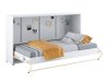 Lit escamotable Concept Pro Lenart IV (Blanc + Blanc brillant)