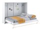 Lit escamotable Concept Pro Lenart IV (Blanc + Blanc brillant)