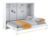 Lit escamotable Concept Pro Lenart IV (Blanc + Blanc brillant)