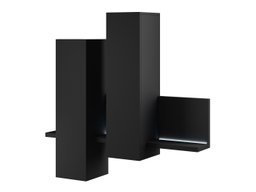 Armoire murale Lutiva 101 (Noir mat)