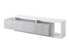 Meuble TV Lutiva 103 (Blanc + Béton)