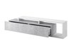 Meuble TV Lutiva 103 (Blanc + Béton)