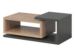 Table basse Lutiva 104 (Anthracite + Ribbec chêne)