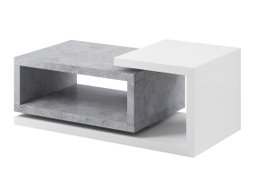 Table basse Lutiva 104 (Blanc + Béton)