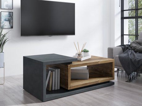 Table basse Lutiva 104 (Matera gris + Épicéa foncé)