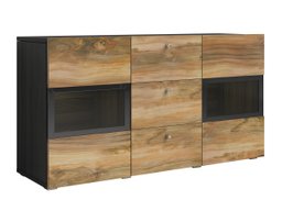 Commode Serodeu 101 (Noyer + Brun foncé)