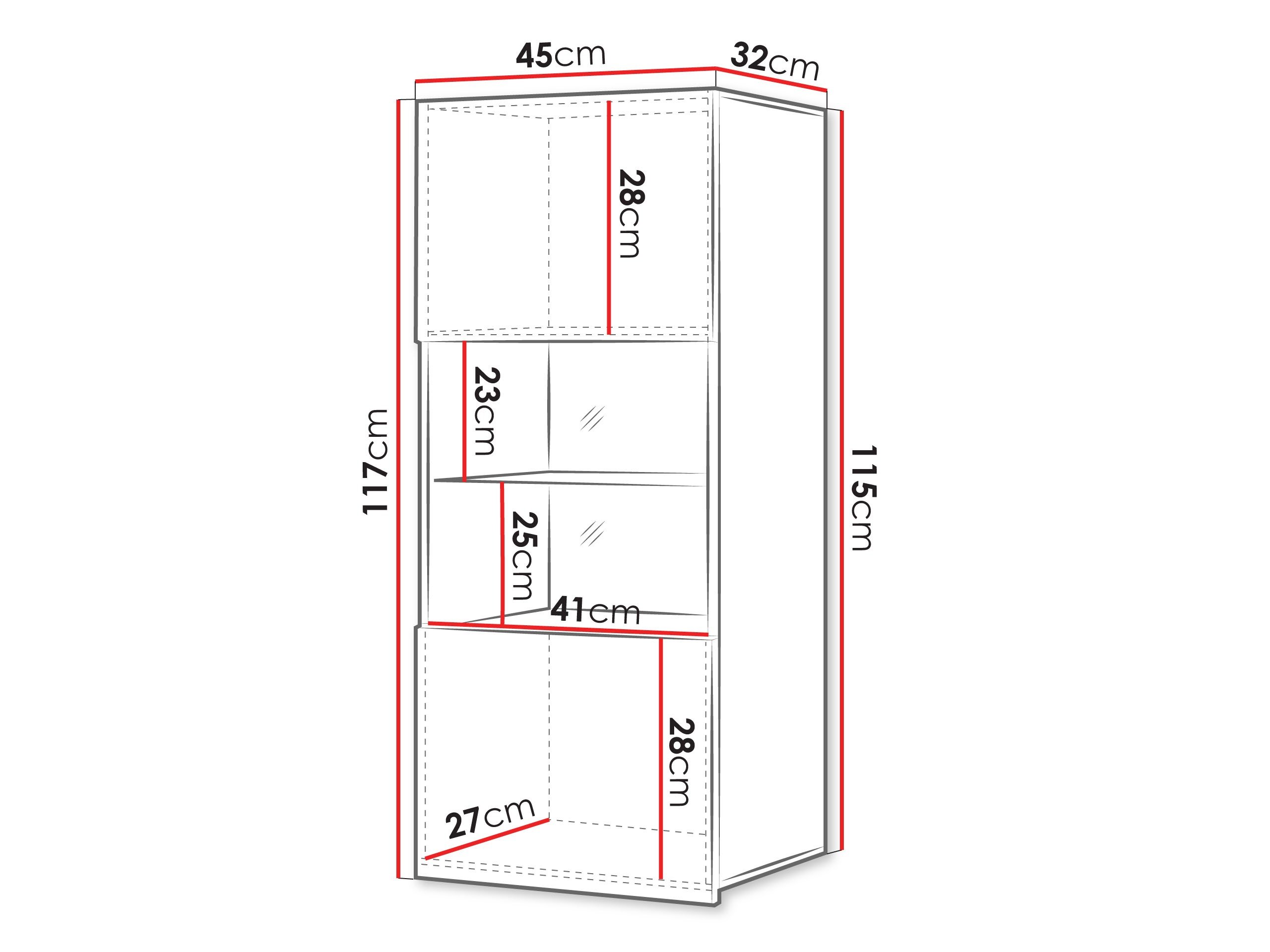 Armoire murale Tivdalu 102 (Cachemire)
