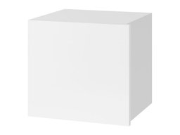 Armoire murale Tivdalu 124 (Blanc + Blanc brillant)