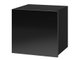 Armoire murale Tivdalu 124 (Noir + Noir brillant)