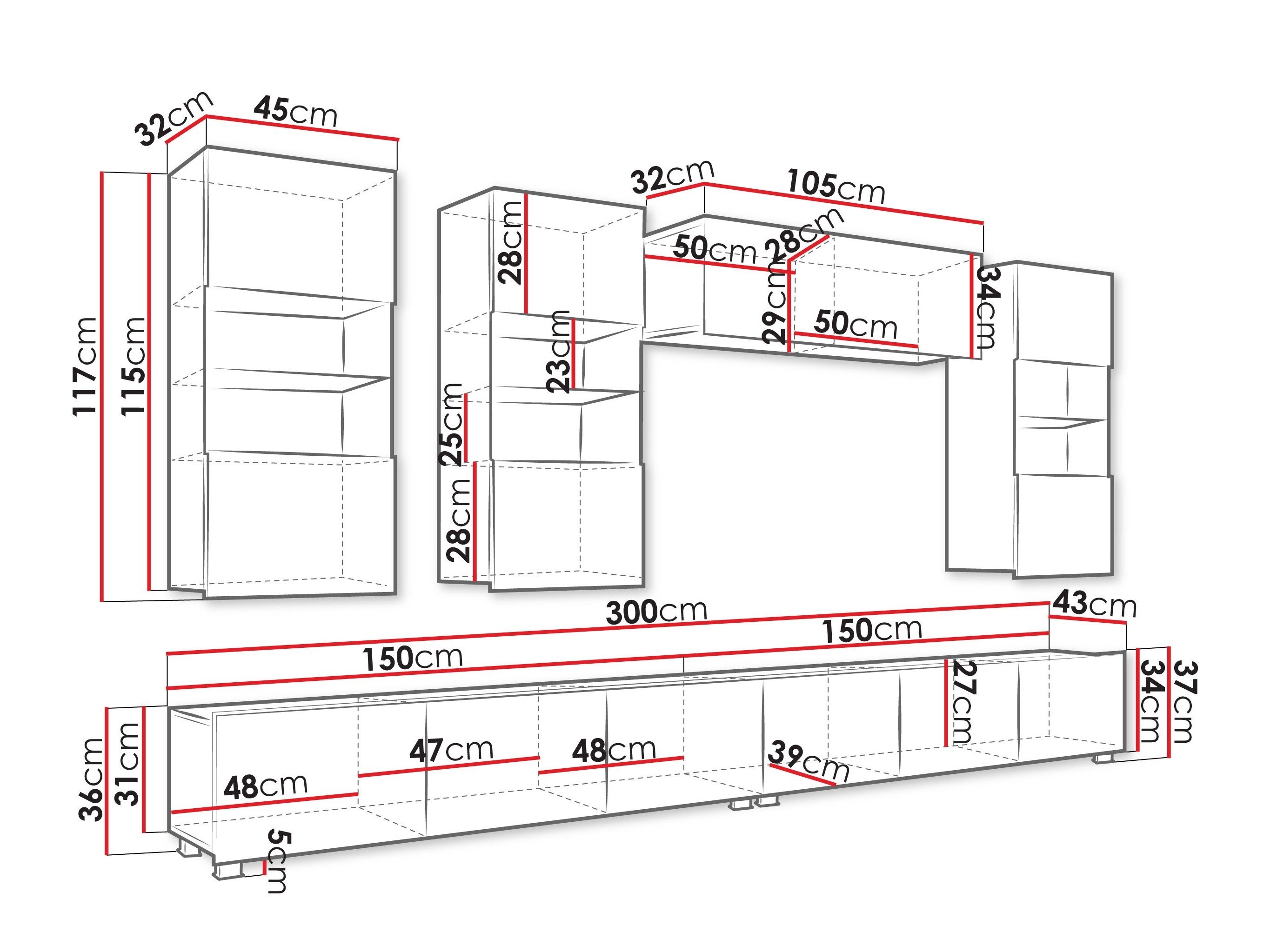 Ensemble de salon Remus V (Cachemire)