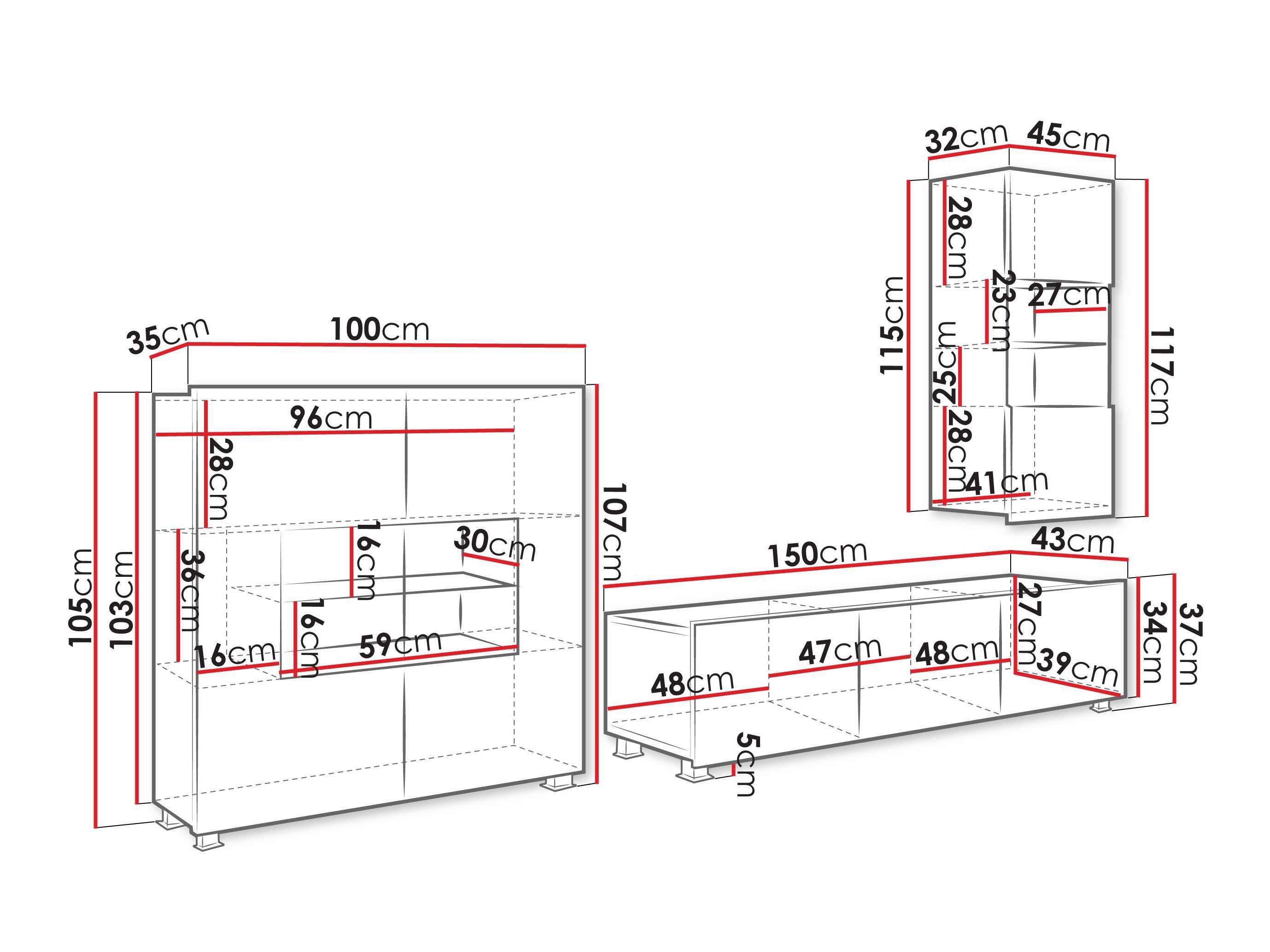 Ensemble de salon Remus VII (Cachemire)