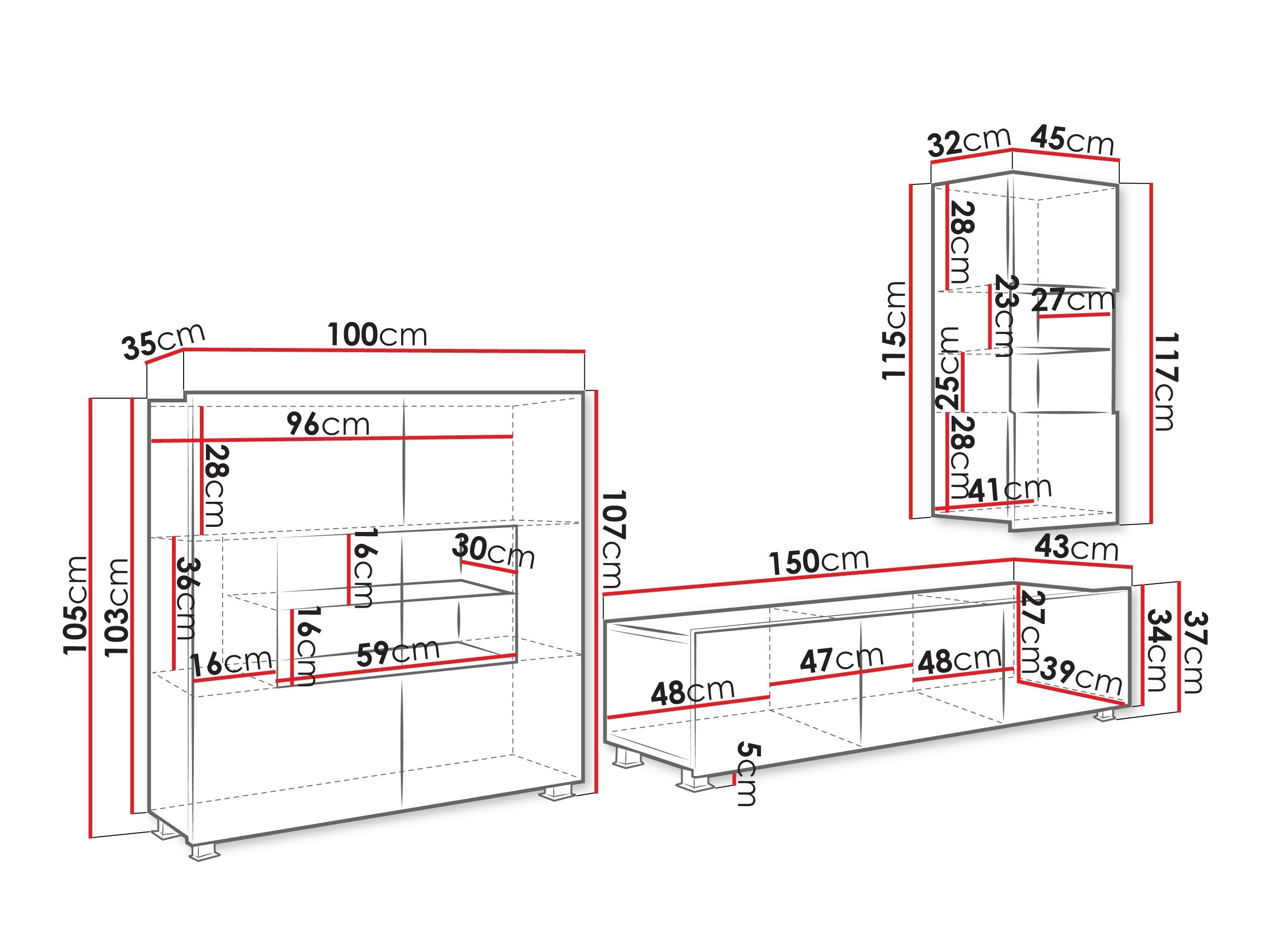 Ensemble de salon Remus VII (Cachemire)