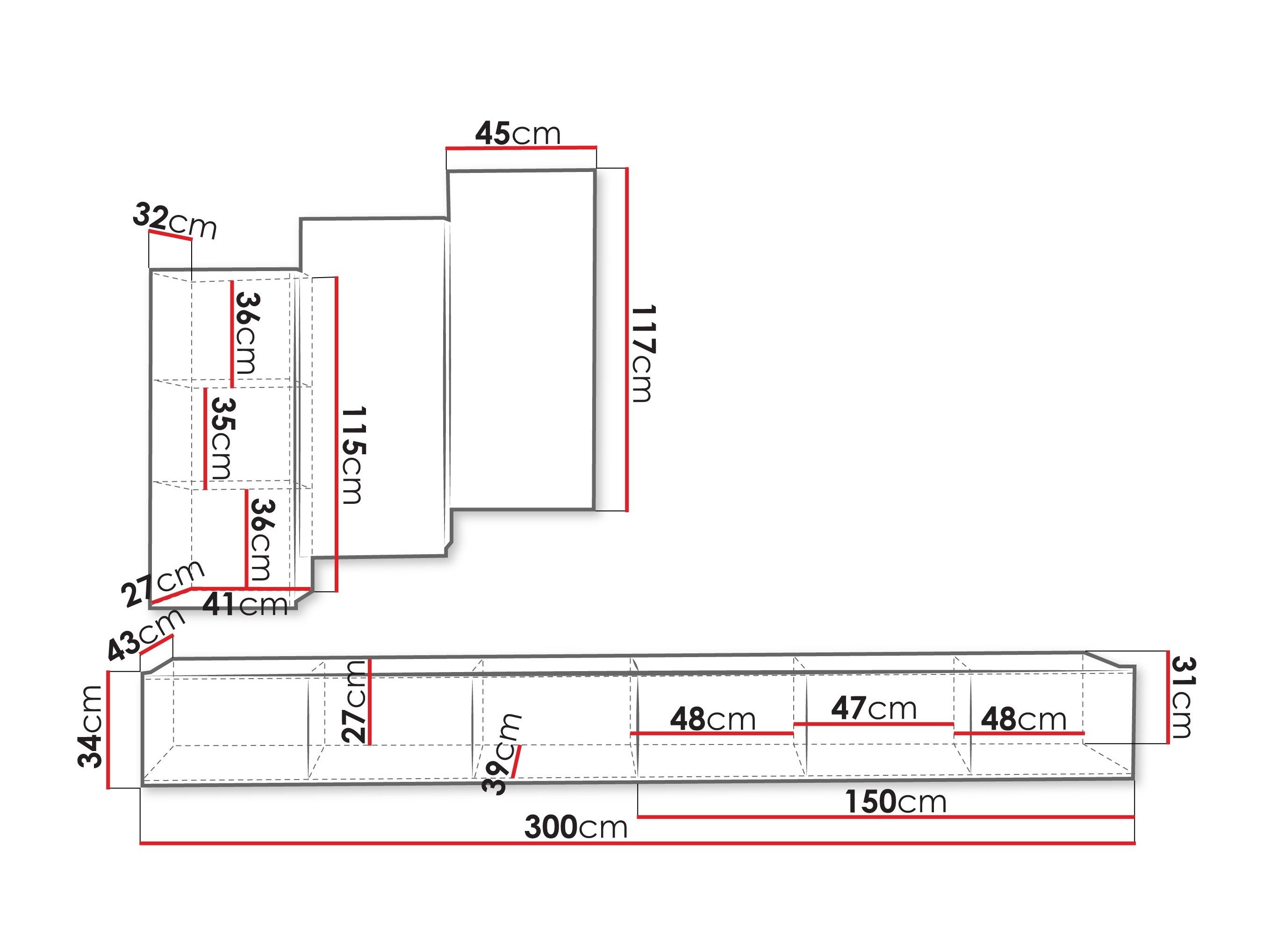 Ensemble de salon Remus XX (Cachemire)