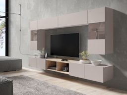 Ensemble de salon Remus XXIV (Cachemire + Chêne Artisan)