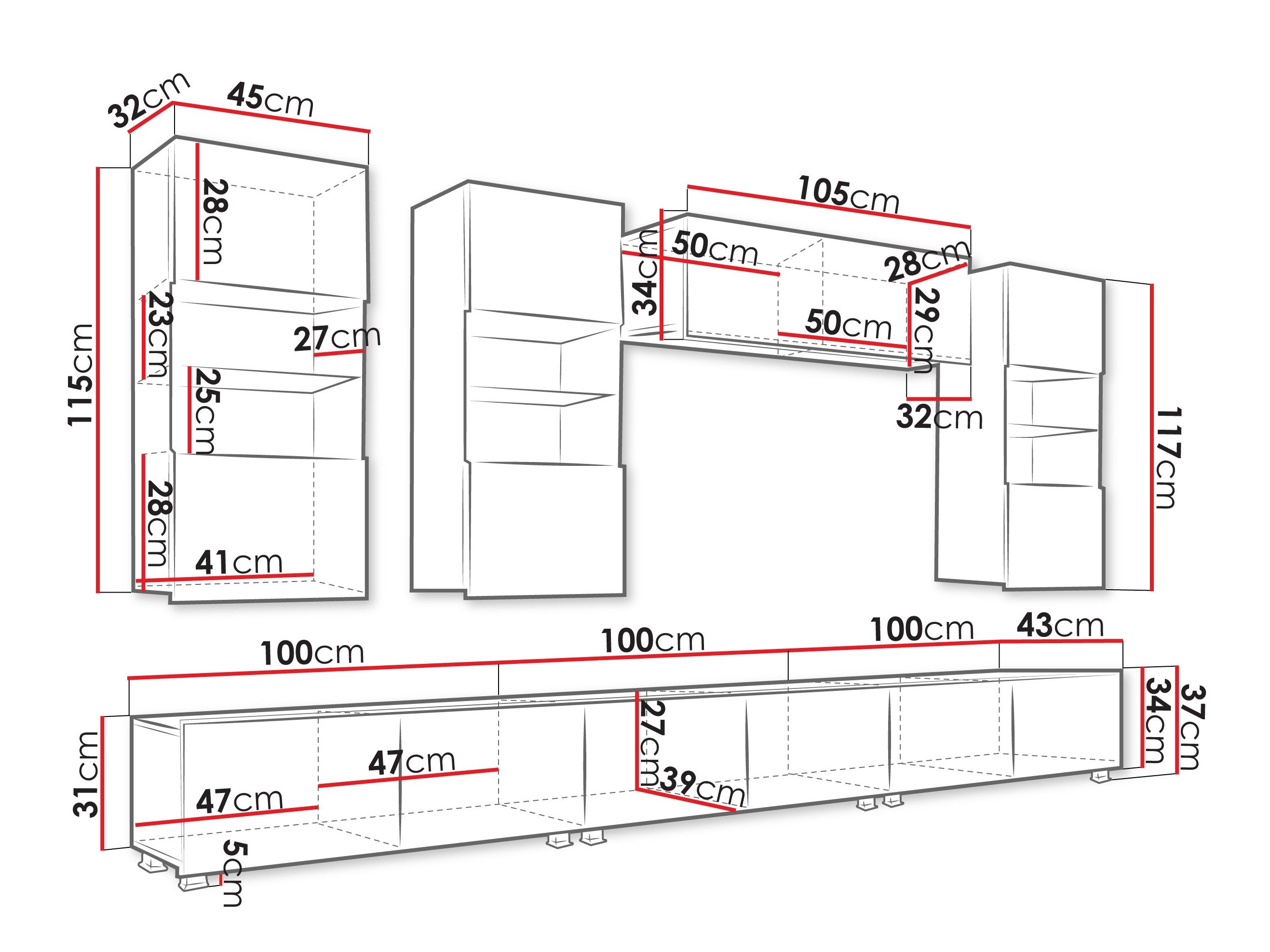 Ensemble de salon Tivdalu 121 (Cachemire)