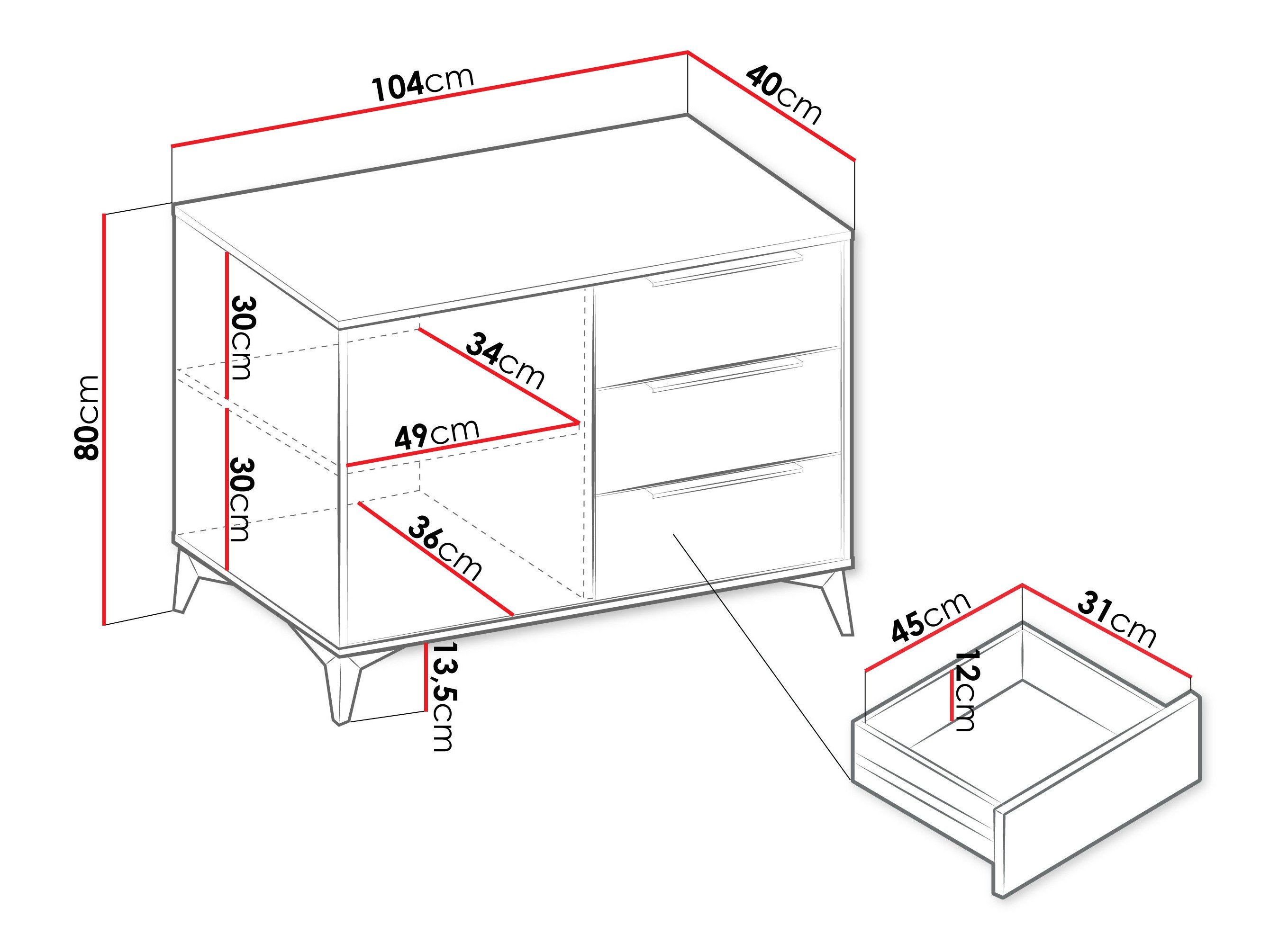 Commode Comfivo Camlue 112