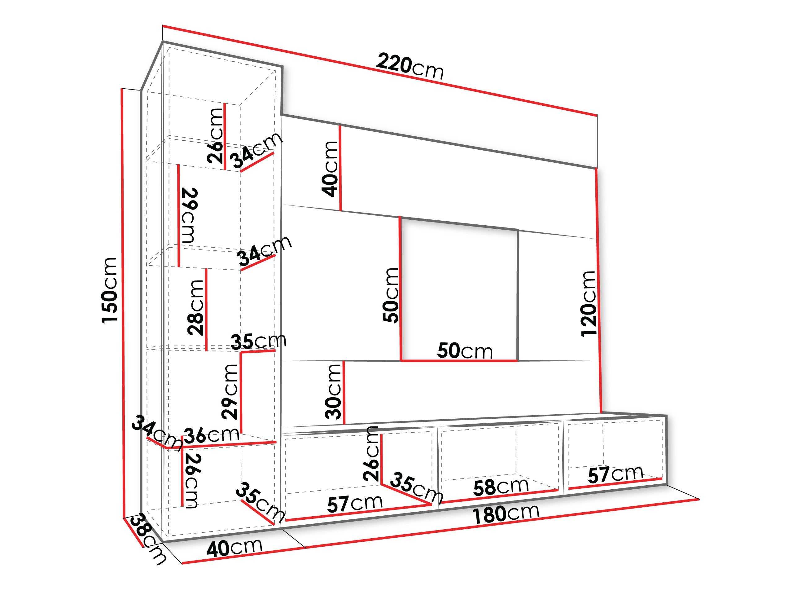 Ensemble de salon Comfivo 452 (Blanc + Marbre blanc)