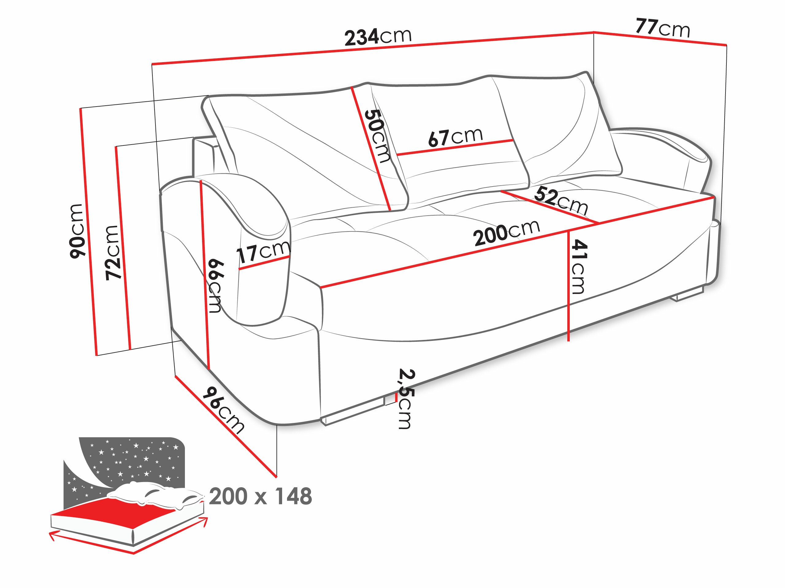 Canapé convertible Decatur 103