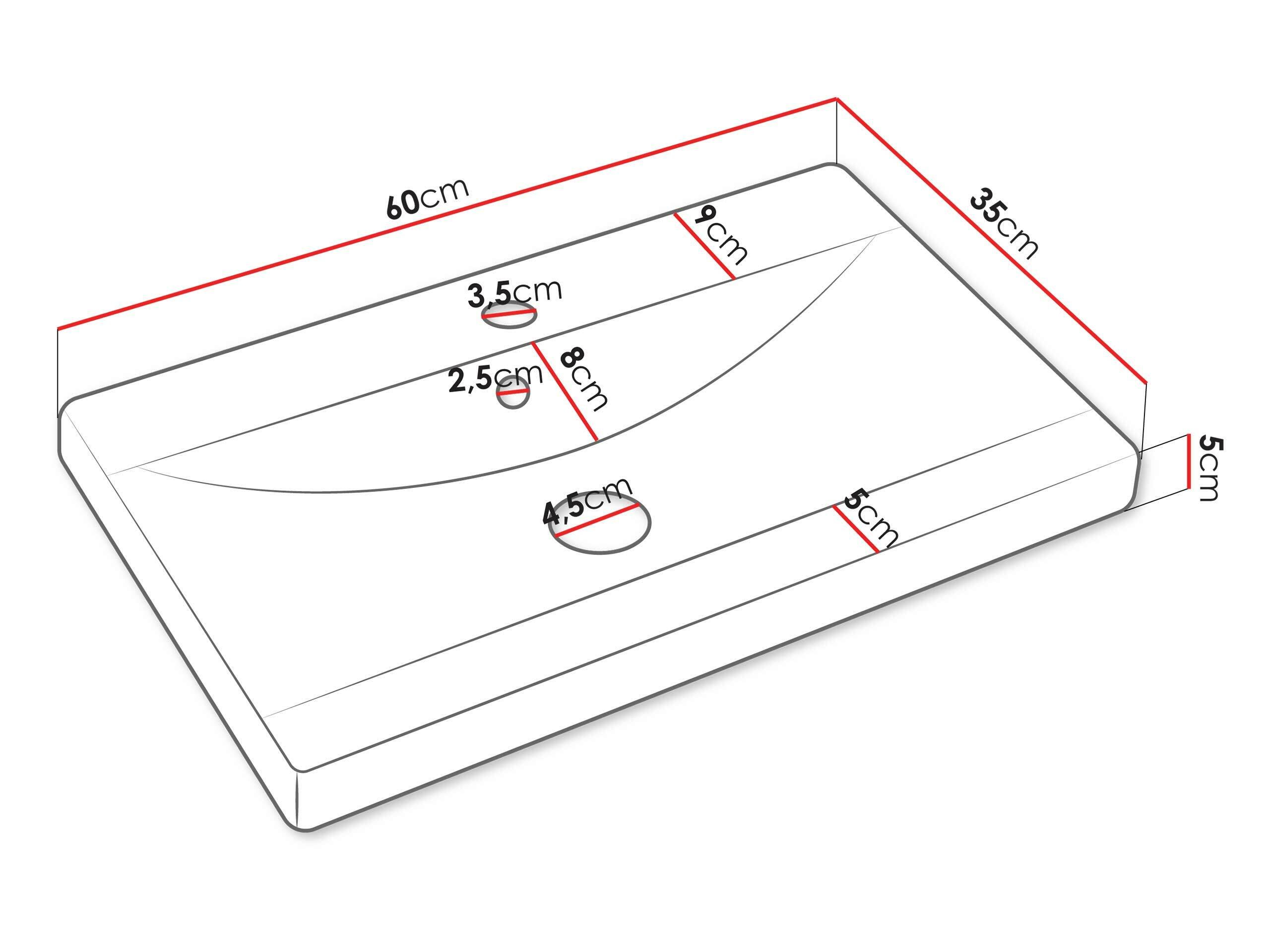 Ensemble de salle de bain Sarasota 140 (Noir brillant + Chêne wotan)