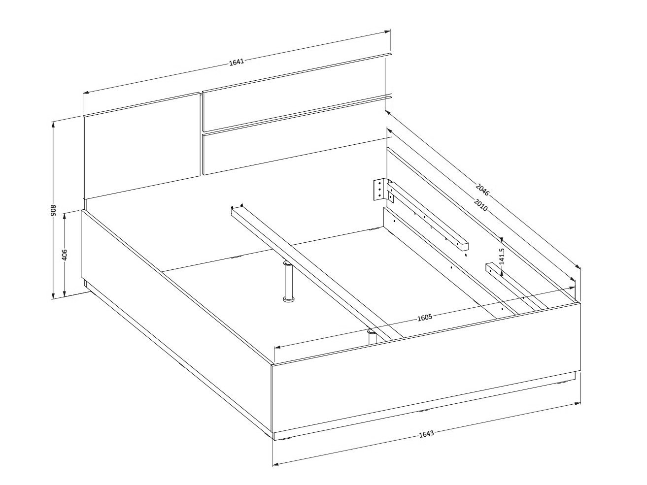 Lit Alfere 123 (Blanc)