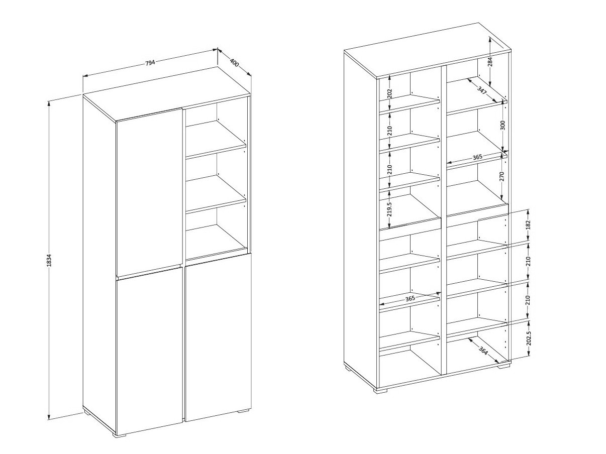 Meuble à chaussures Alfere 116 (Congo)
