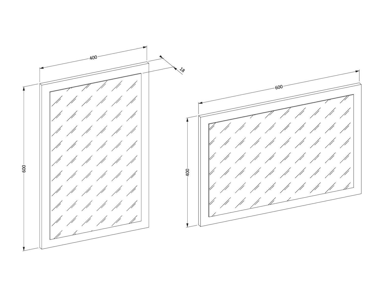 Miroir Alfere 115 (Blanc)