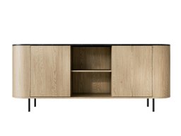 Buffet Comfivo Livtena 101 (Marbre noir + Noir)