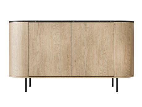 Buffet Comfivo Livtena (Marbre noir + Noir)