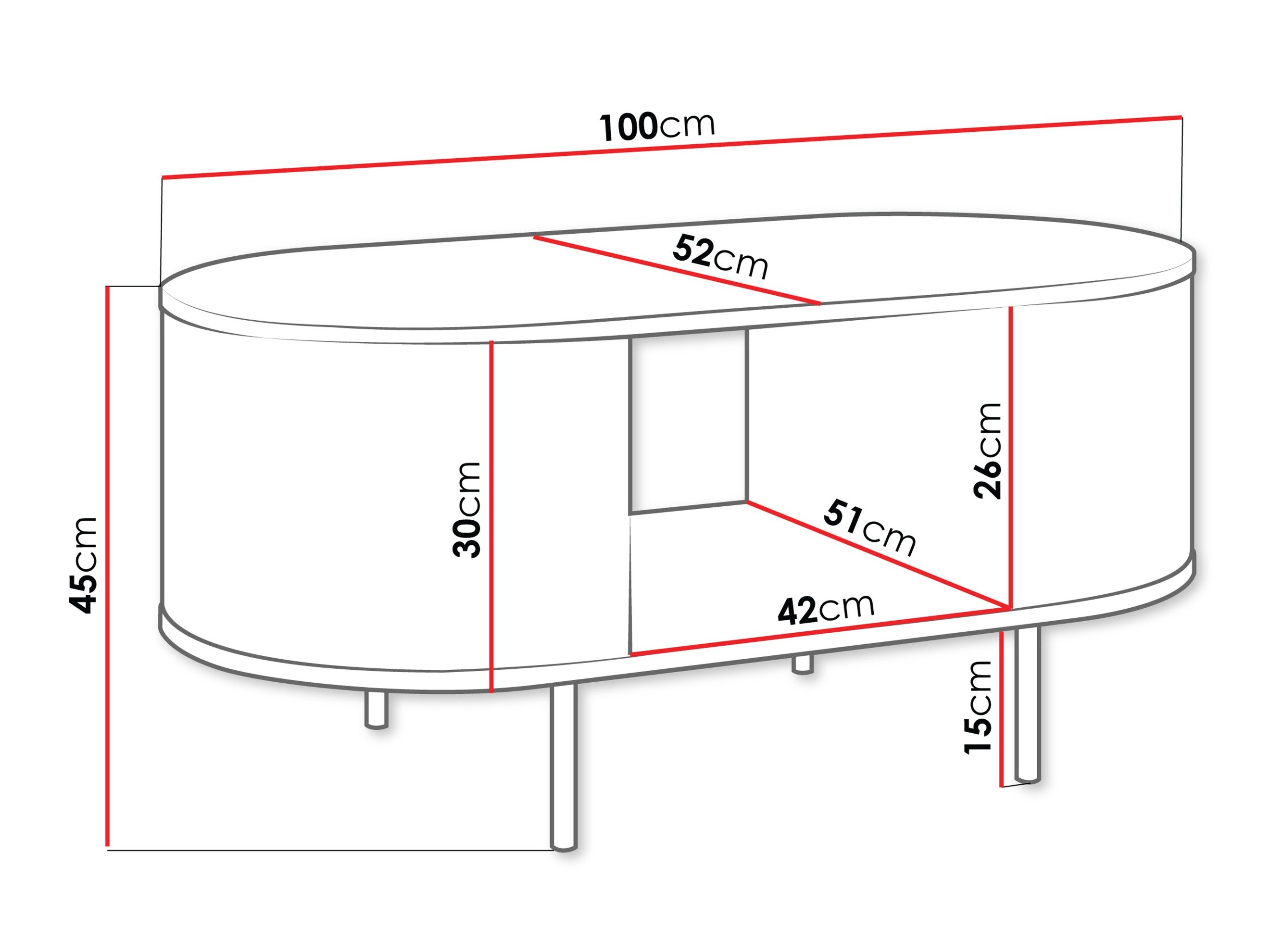 Table basse Comfivo Livtena 104 (Marbre blanc + Doré)