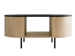 Table basse Comfivo Livtena 104 (Marbre noir + Noir)