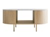 Table basse Comfivo Livtena (Marbre blanc + Doré)