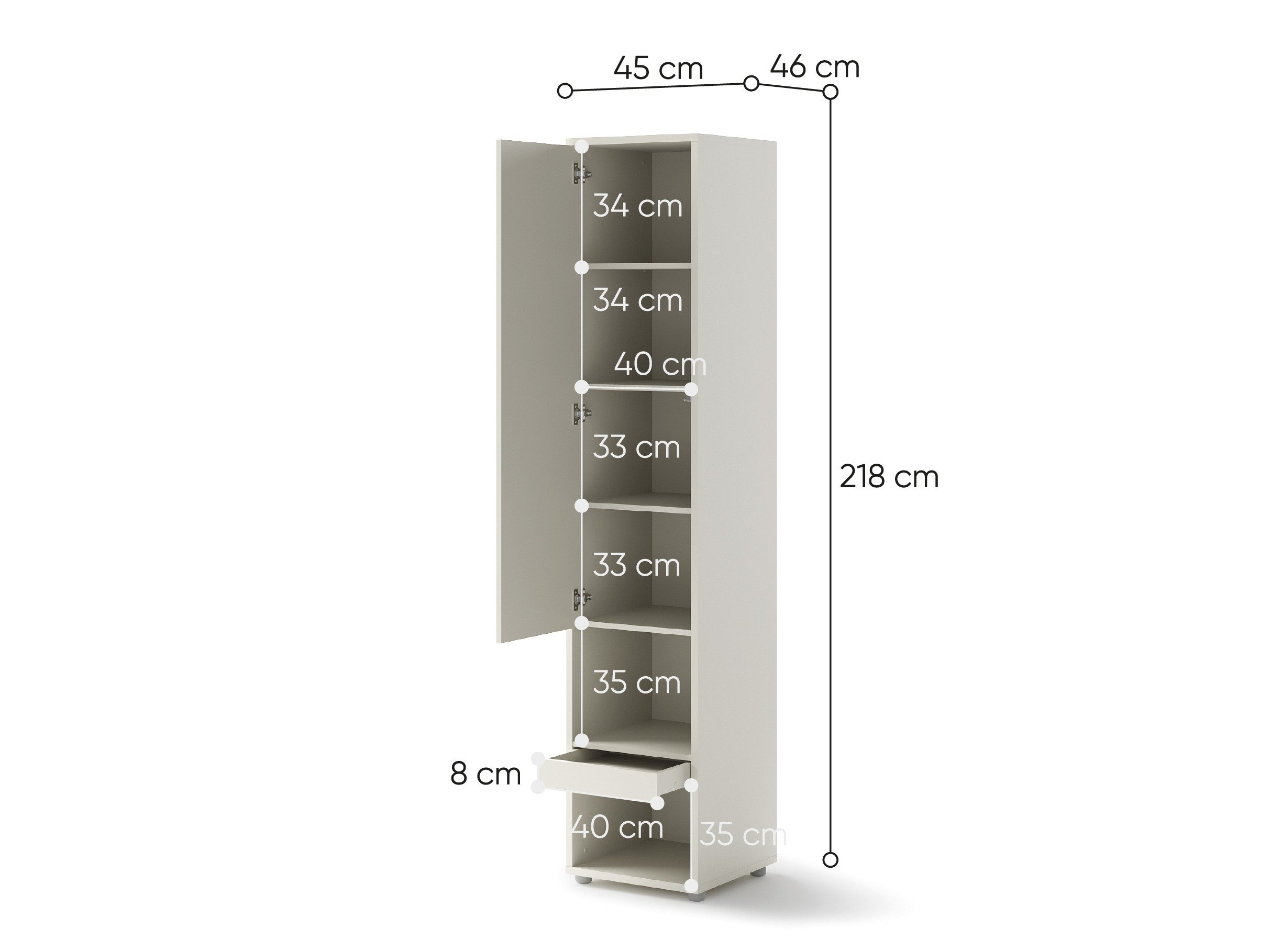 Étagère Concept Pro Lenart Levfere 116 (Cachemire)