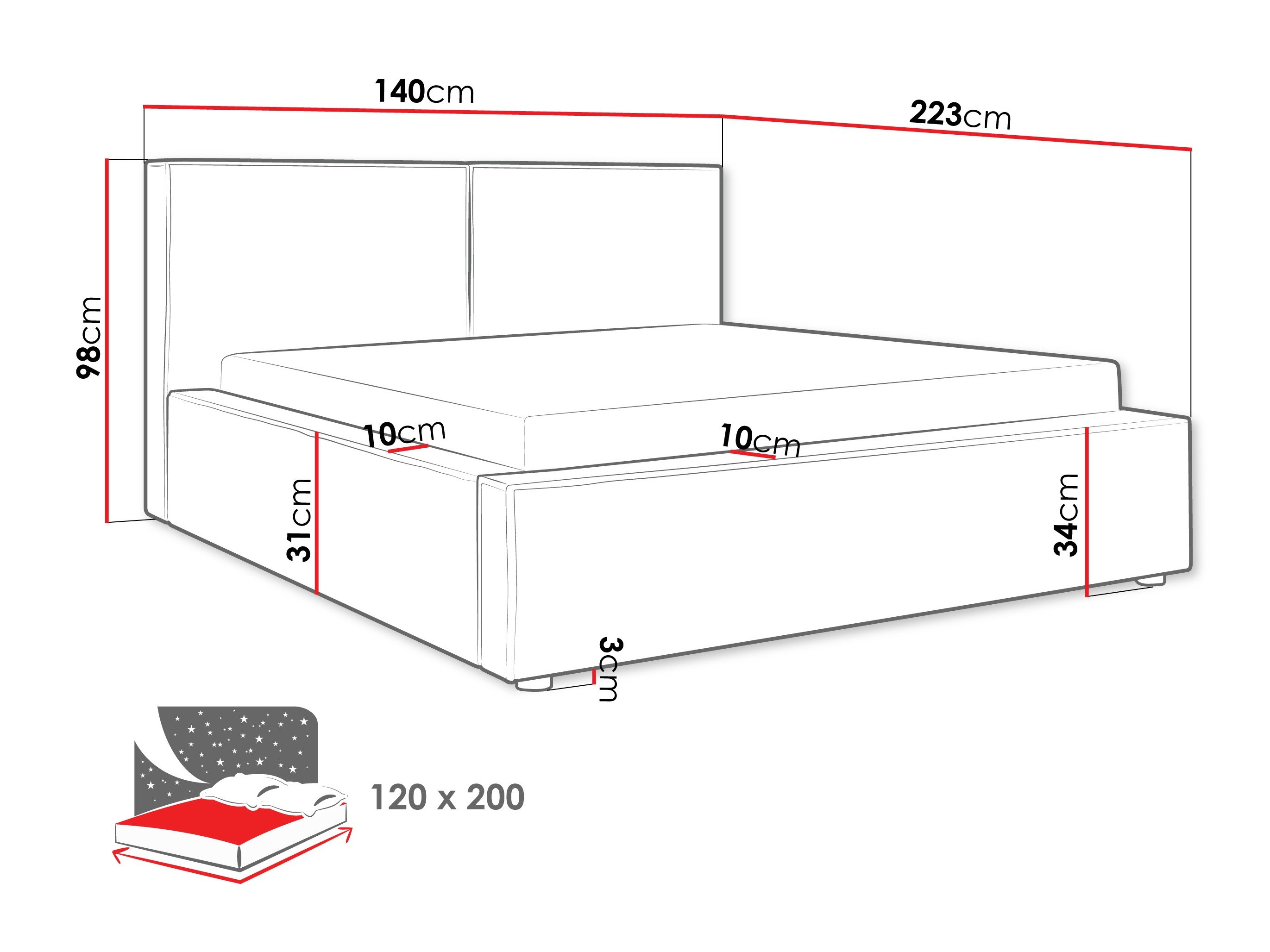 Lit TrendyNest 117 (Coral 55)
