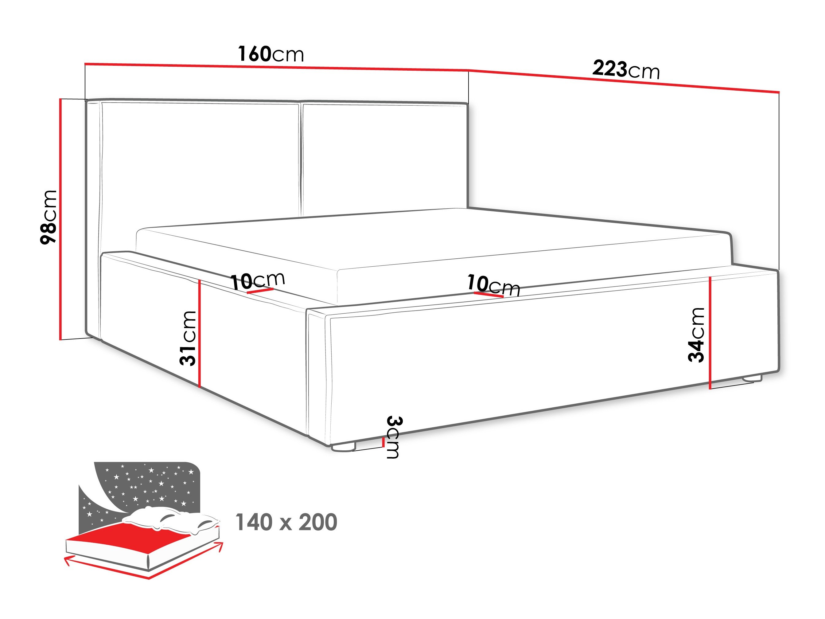 Lit TrendyNest Pelagia (Coral 80)