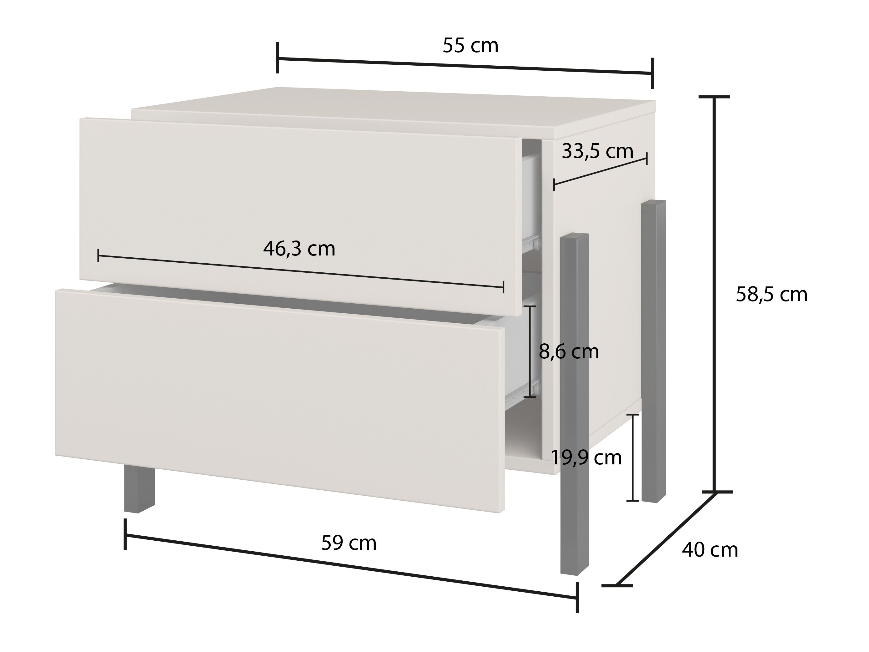 Table de chevet Etsore 110