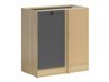 Armoire d'angle modulaire Classic Grey Oak 115