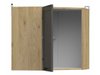 Armoire d'angle murale modulaire Classic Grey Oak 104