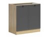 Armoire modulaire avec portes Classic Grey Oak 102