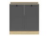 Armoire modulaire avec portes Classic Grey Oak 102