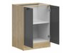 Armoire modulaire avec portes Classic Grey Oak 105