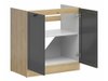 Armoire modulaire pour évier avec portes Classic Grey Oak 101