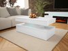 Table basse Monfero 100 (Blanc + Blanc brillant)