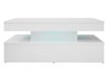 Table basse Monfero 100 (Blanc + Blanc brillant)