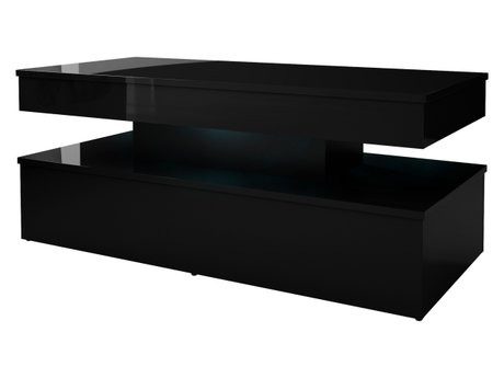 Table basse Monfero (Noir + Noir brillant)