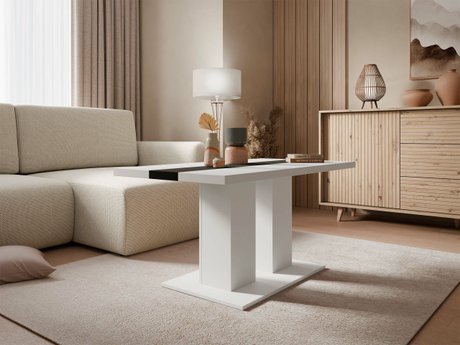 Table basse Tucson 147 (Blanc + Noir)