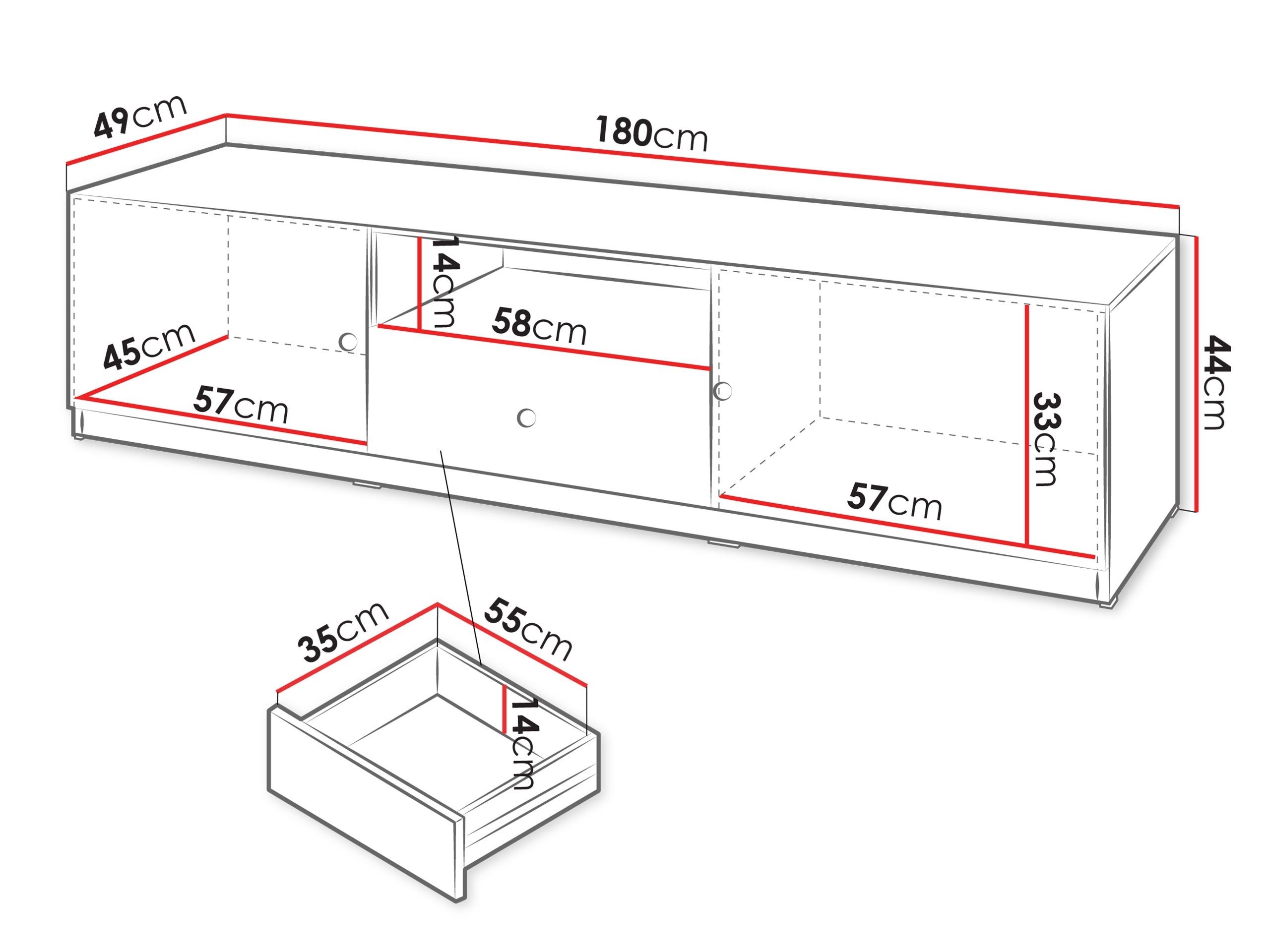 Meuble TV Comfivo Meleti 102